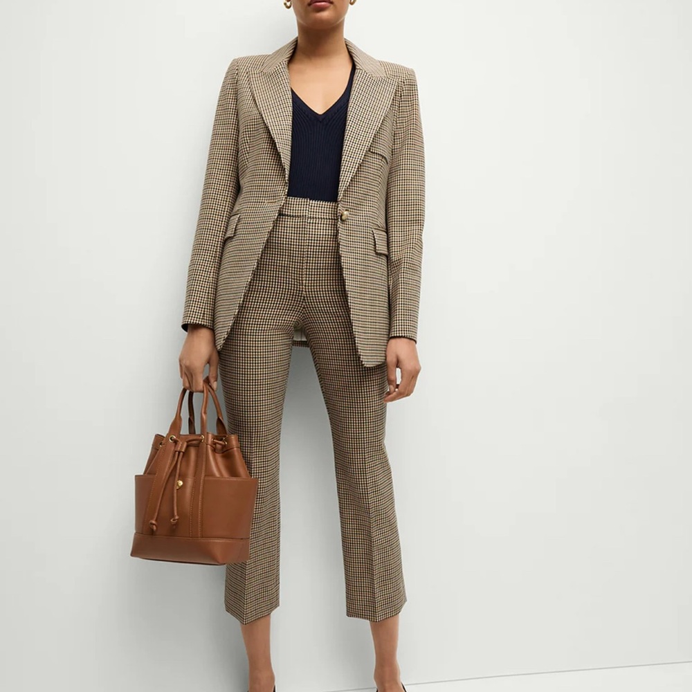 Veronica Beard Arte Houndstooth Pants (10 NWT)